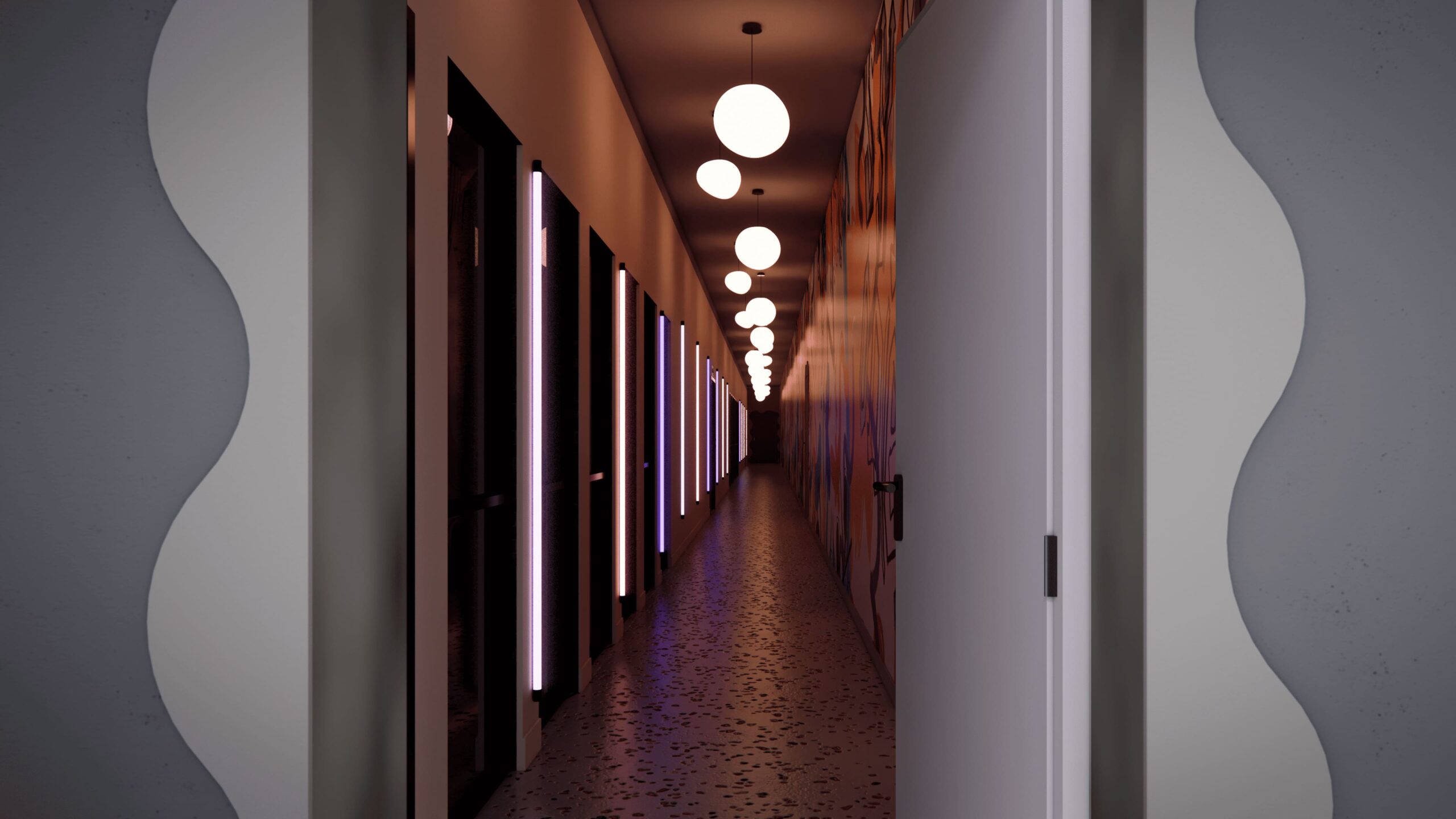 POV- Visuels communs -couloir- Poitiers de nuit